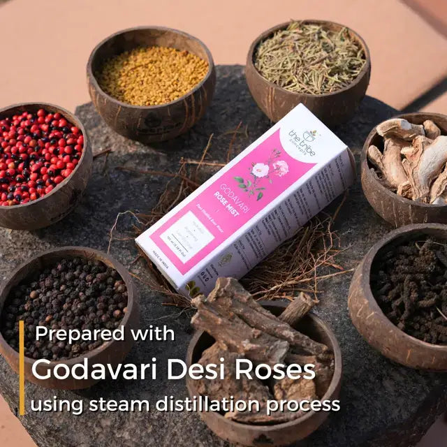 Godavari Rose Mist - 100% Pure Steam Distilled Facial Toner