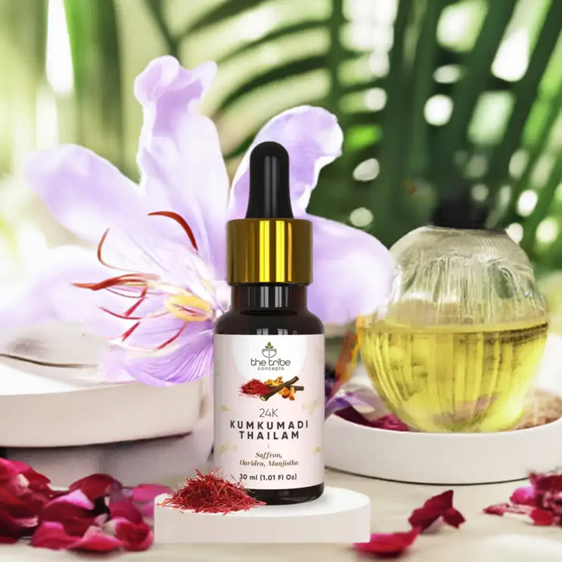 24k Kumkumadi Thailam - Saffron Glow Facial Oil